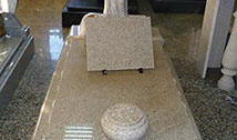 Funerary art, granite grave