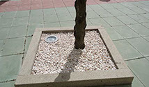 Stonemason curb in granite