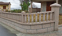 Paredes con la aplicación de granito 